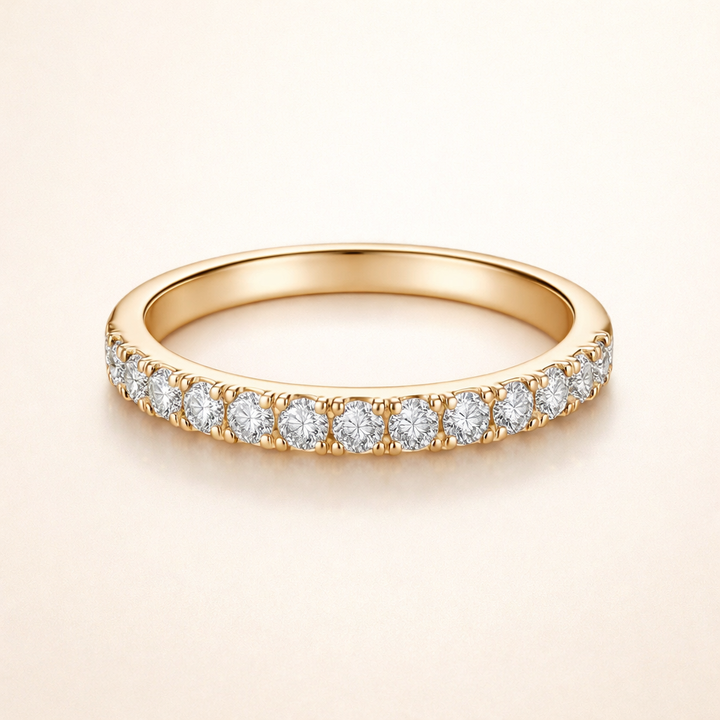Eterna - Gold moissanite ring