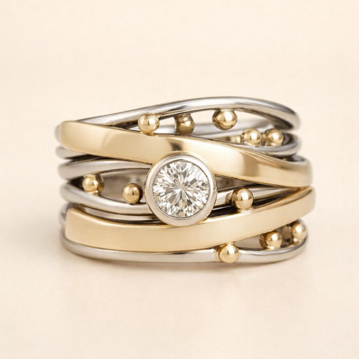 Royal - Vintage Gold Cubic Zirconia Ring
