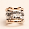 Multicoloured gold ring