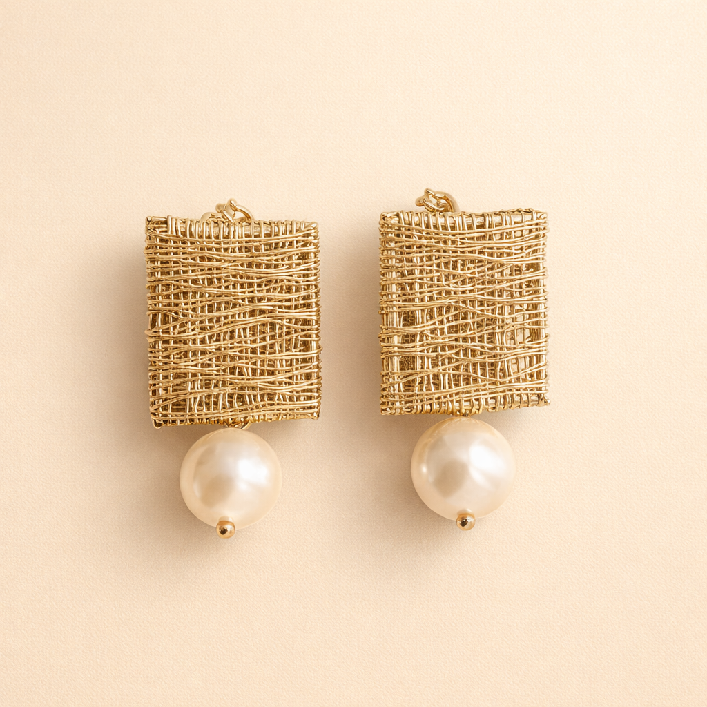 Elegant pearl earrings