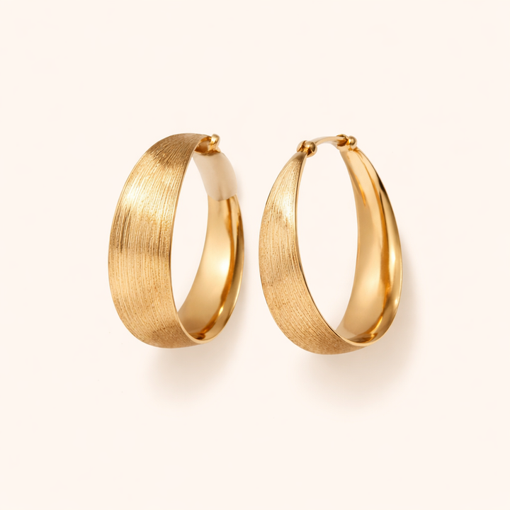 Retro gold earrings