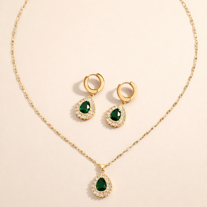 Elegant Gold Necklace with Subtle Pendants