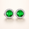 Elegant White Gold Earrings with Subtle Cubic Zirconia