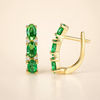 Elegant Gold Earrings with Subtle Shine
