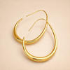 Refined gold earrings with flower motif