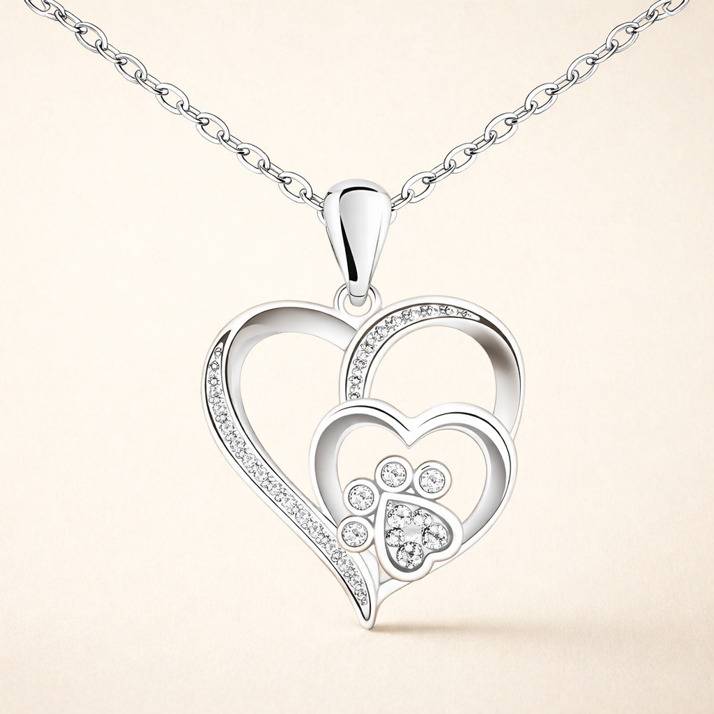 Silver Pendant with Little Heart