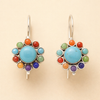 Elegant Multicoloured Cubic Zirconia Earrings