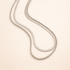 Elegant silver necklace with refined link structure