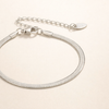 Elegant silver bracelet with snake motif