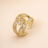 Knotted rose gold ring with subtle details