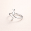 Elegant silver ring with star motif