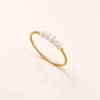 Elegant freshwater pearl ring in silver