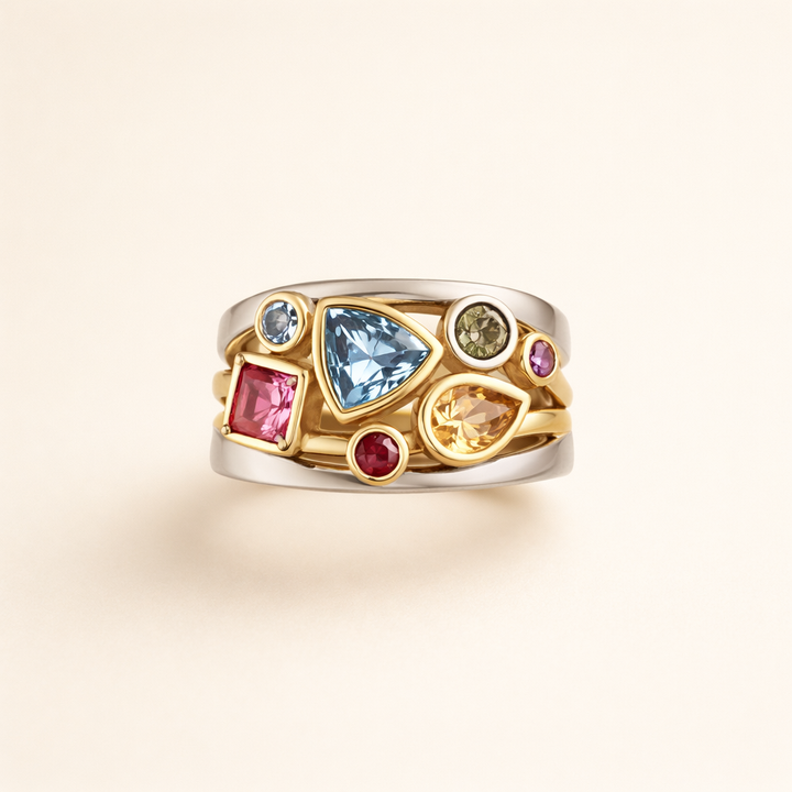 Elegant Cubic Zirconia Ring with Vintage Look