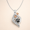 Lucky Paw Pendant with Heart, Bone & Infinity – “Always in My Heart” Pendant