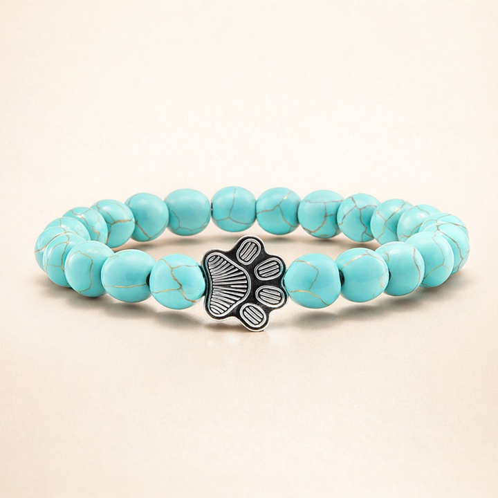 Knotted Paw Bracelet – Natural Stone Design