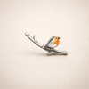 Vintage Birdie Silver Earrings.
