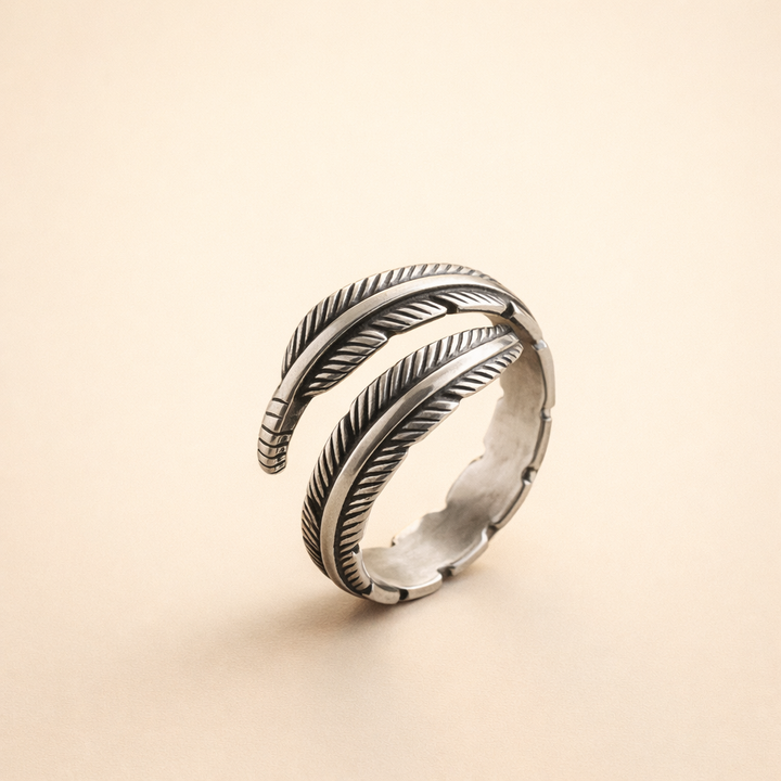 Angel's Feather - Adjustable Memorial Ring