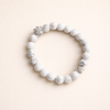 Natural Gemstone Bracelet with Paw and Heart Charm – Handmade Design
