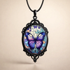 Beautiful Heart Zircon Girl and Horse Necklace