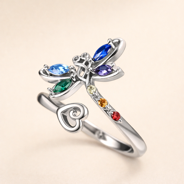 Vintage Dragonfly Adjustable Ring