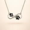 Infinity Symbol Pendant Necklace with Zirconia