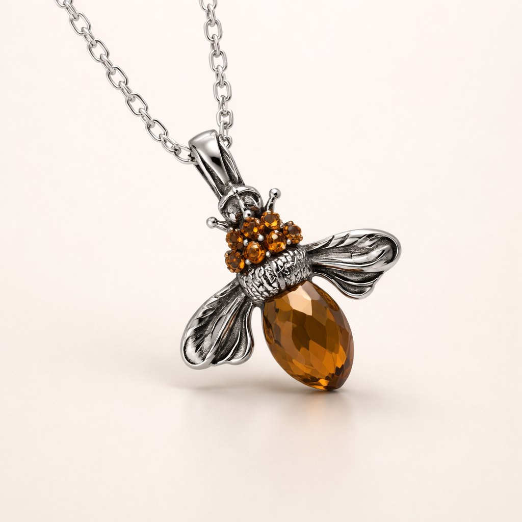 Gold Bee Spirit Necklace