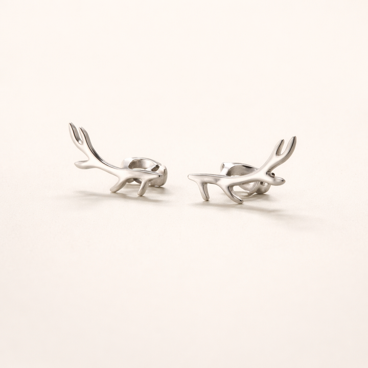 Deer Antler Stud Earrings