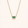 Monica Green Emerald Necklace