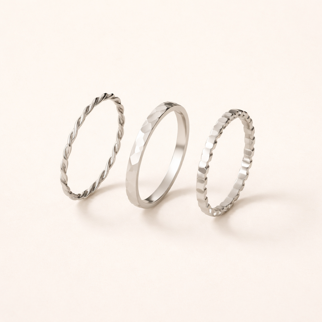 Hella Silver Stacked Ring