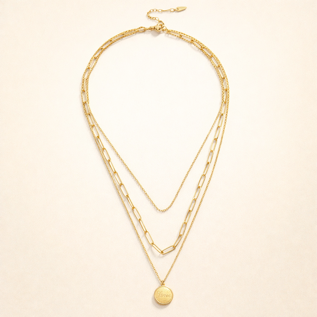 Geya Coin Layered Necklace