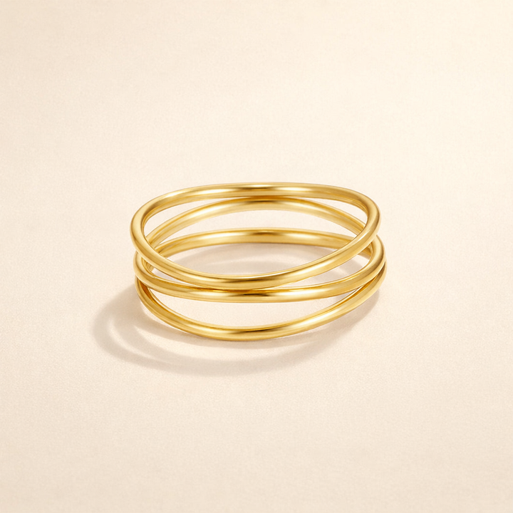 Gold Infinity Hoop Ring