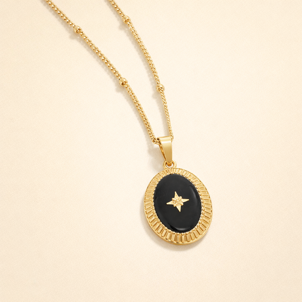 Midnight Star Onyx Necklace