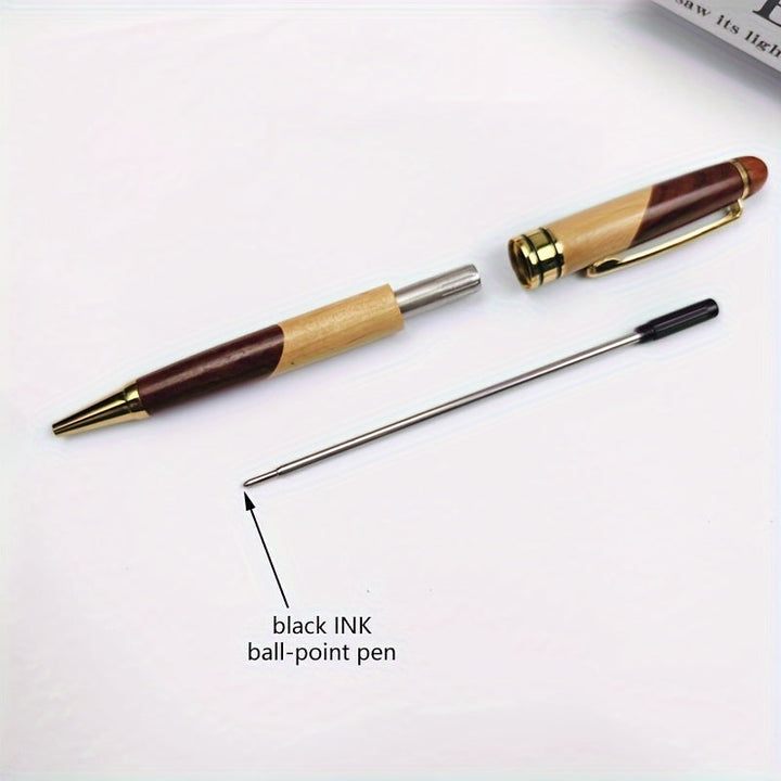 Premium Wooden Pen Box with Luxury Ballpoint Pen – Elegant and Professional