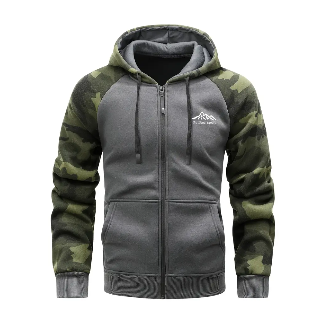 Warm and Comfortable Men's Camo Fleece Jacket - Ethan