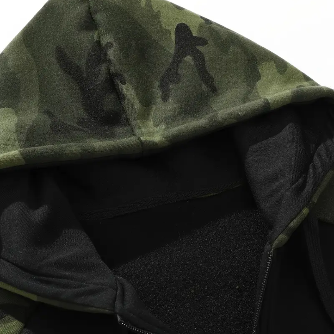 Warm and Comfortable Men's Camo Fleece Jacket - Ethan