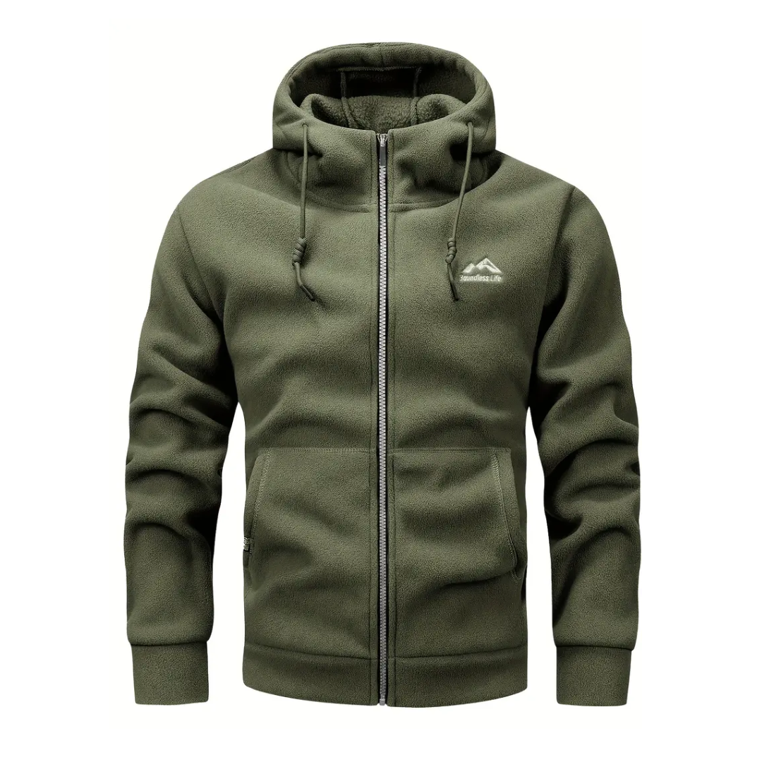 Men's Hooded Zip-Up Fleece Jacket – Sören
