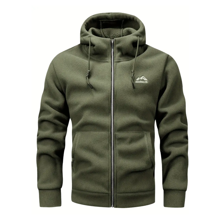 Men's Hooded Zip-Up Fleece Jacket – Sören