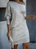 Party Dress with Contrasting Sequins - Seraphina