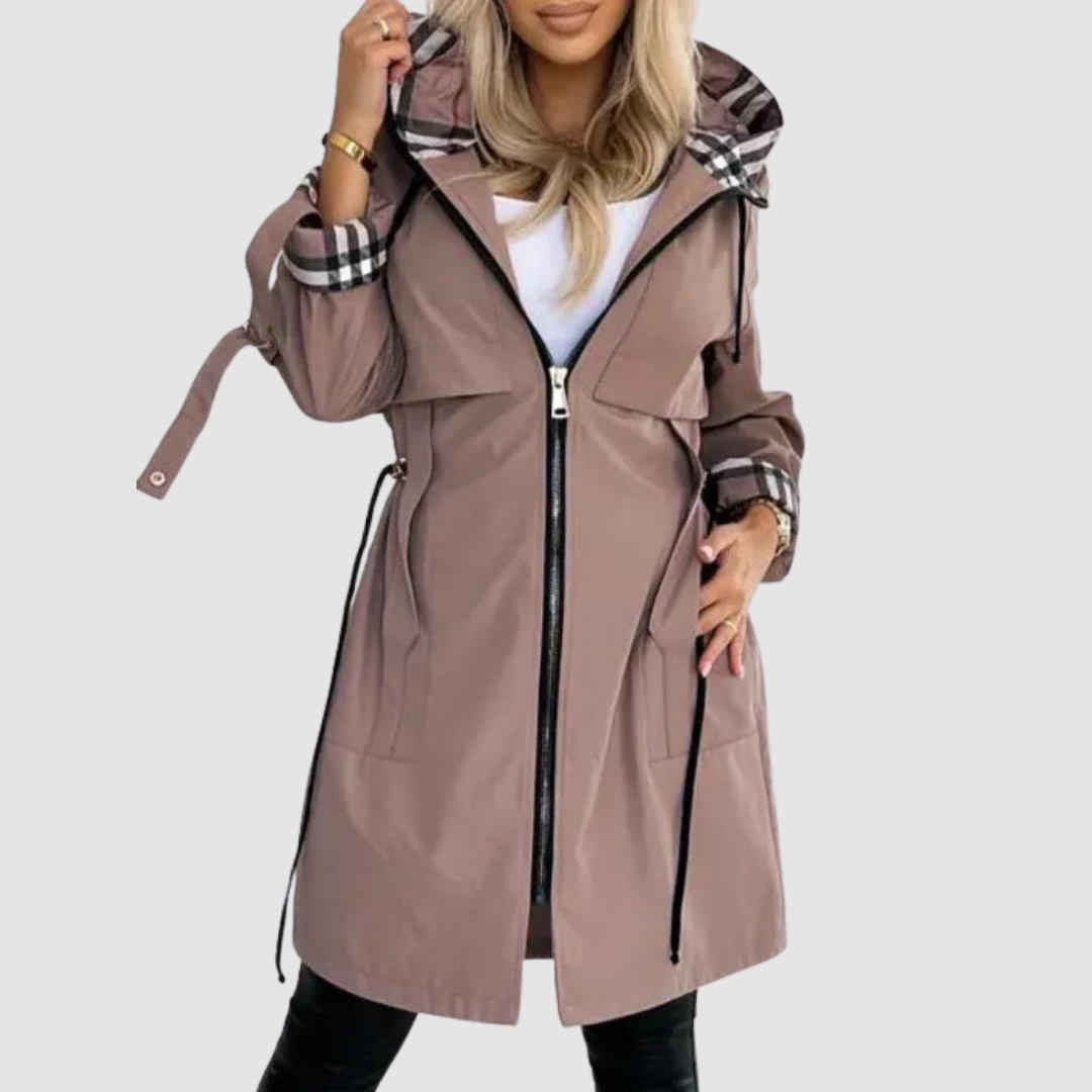 Waterproof Hooded Coat with Zip