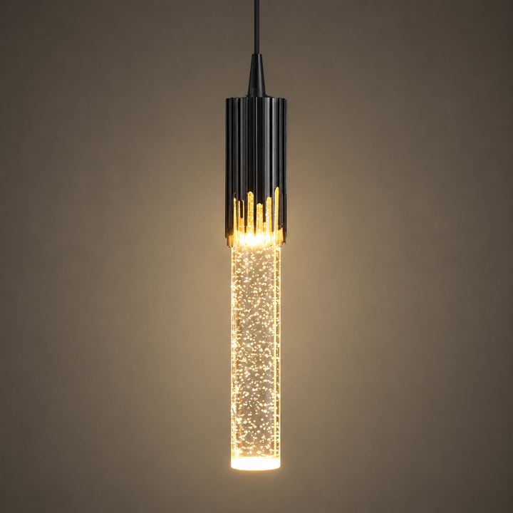 Cylinder-Shaped Glass Pendant Lamp - Lustreau