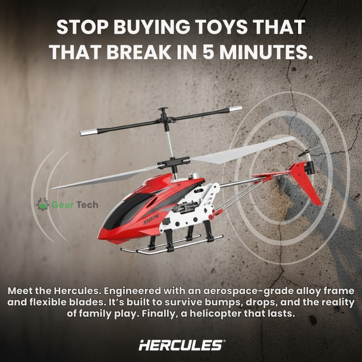 Durable Remote Control Helicopter LED Lights & Crash‑Resistant