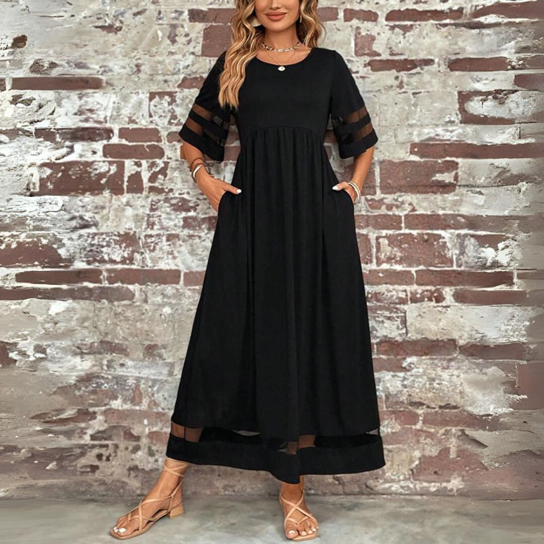 Chic, tummy-flattering dress with a smoothing effect