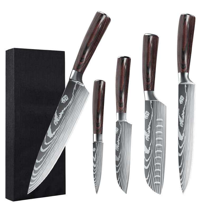 Professional-Quality Chef's Knife Set with Elegant Design