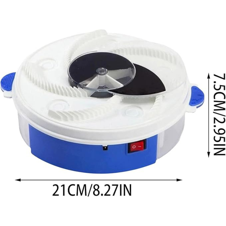 InsektoSilent Fly Trap with Rotation & Bait Chambers | Silent & Eco-Friendly | For Indoor & Outdoor Use