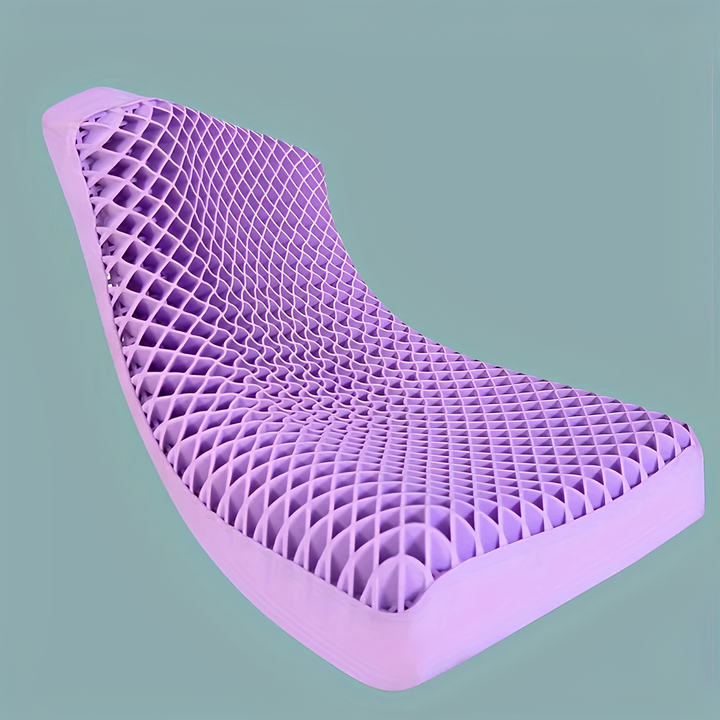 Breathable cervical TPE cushion with zero-pressure support