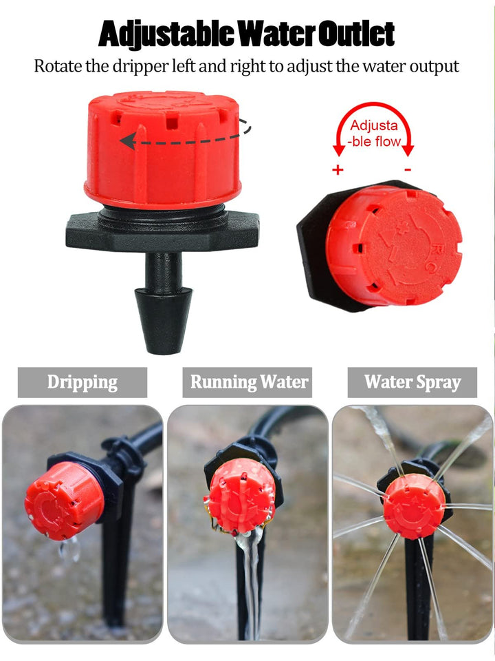 Adjustable drip irrigation kit — precise watering for lush plant growth