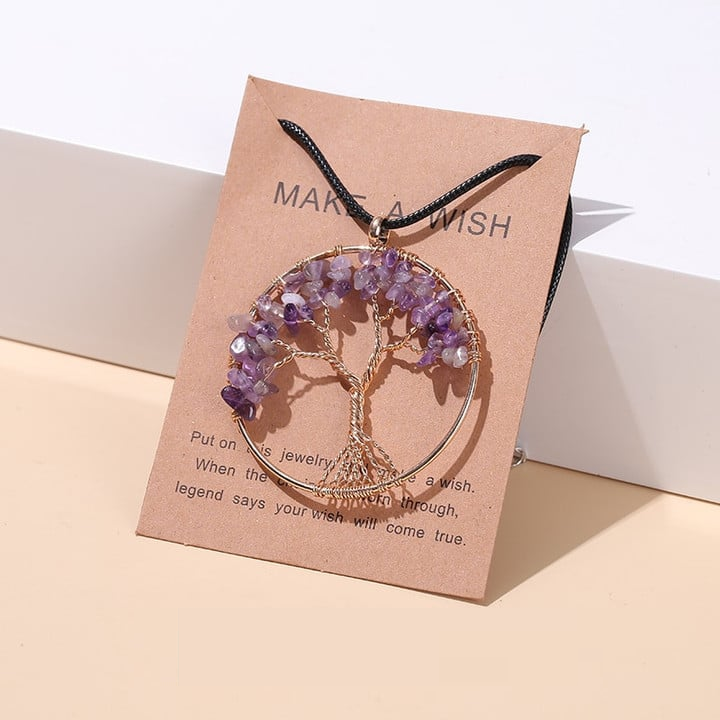 Seven Chakra Tree of Life Necklace