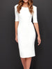 Maria - Fitted Plain Dress
