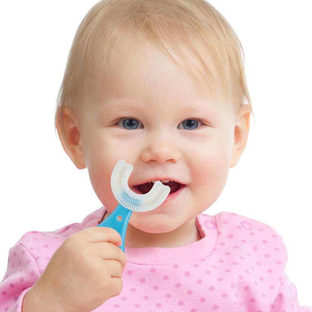 U-Shaped Kids' Toothbrush – Gentle 360° Cleaning for All Ages