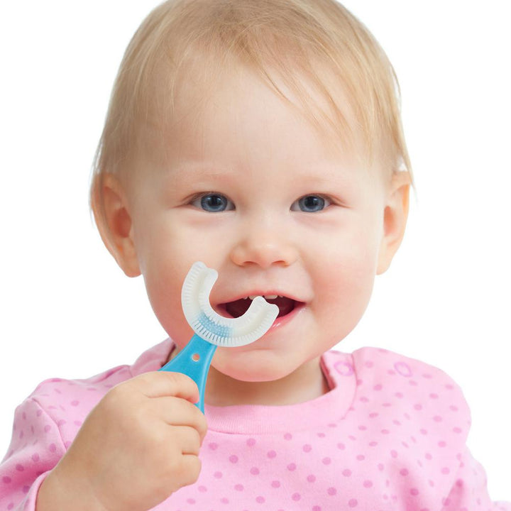 U-Shaped Kids' Toothbrush – Gentle 360° Cleaning for All Ages
